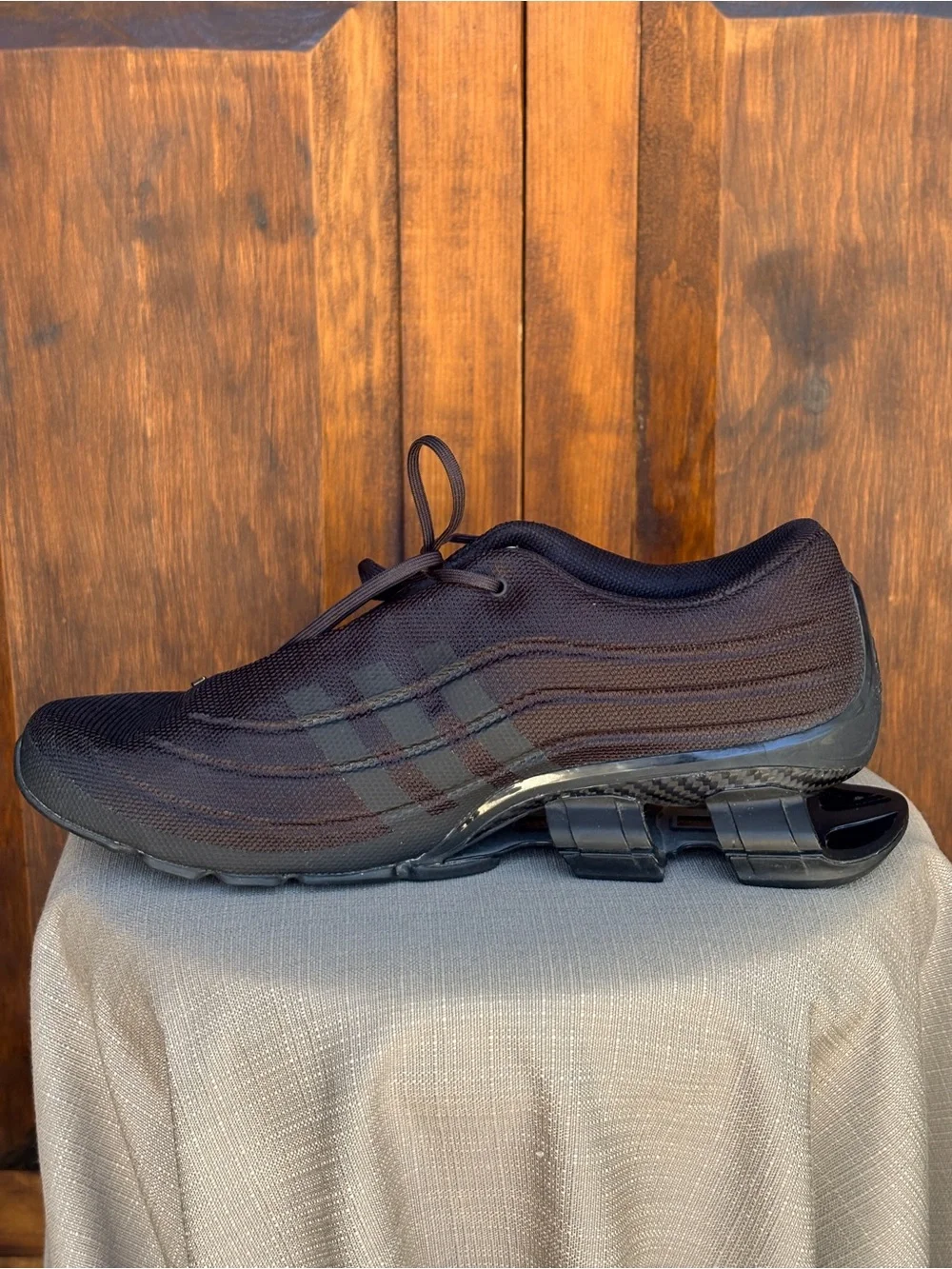 Porsche Design Black Knit Sneakers Athletic Running Shoes Men’s NWOT size 10